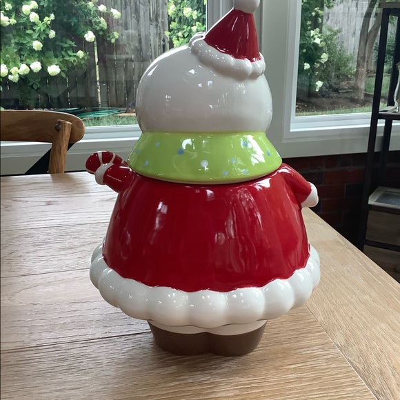 Vintage Ceramic Santa Cookie Jar Be Merry 2008 - Picture 4 of 7